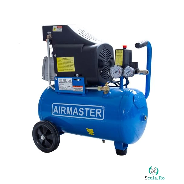 Compresor de aer Airmaster AIR2SHU824, 24 l, 1500 W, 8 bar, 206 l/min la 701.00 lei ron