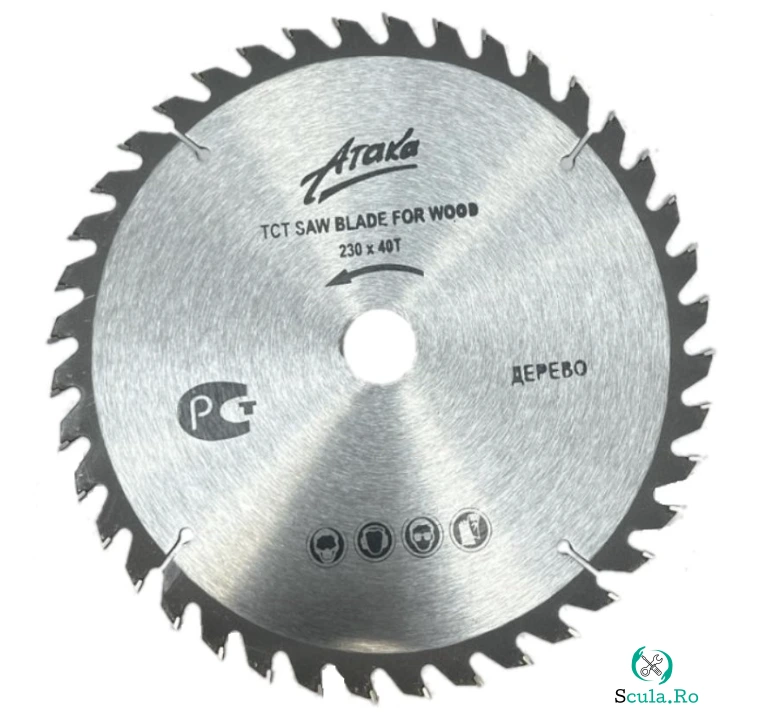 Disc pentru lemn 230 x 22.23 cu 40 dinti MX542