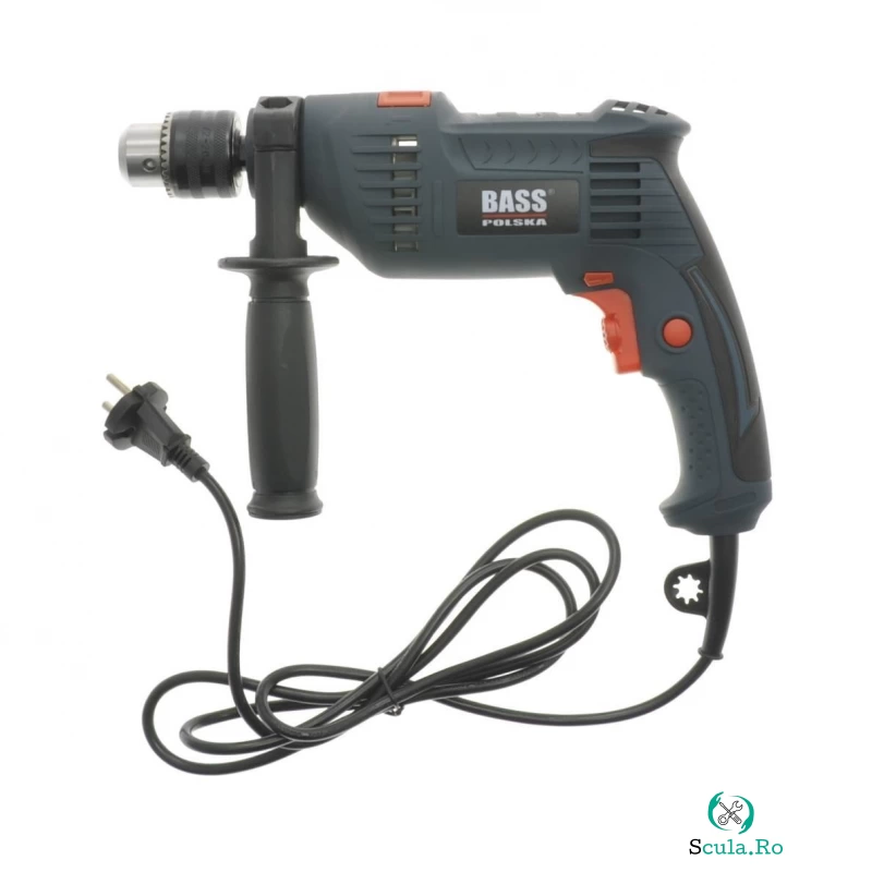 Bormasina cu percutie Bass BS-5206, putere 650W, mandrina cu cheie, turatie variabila