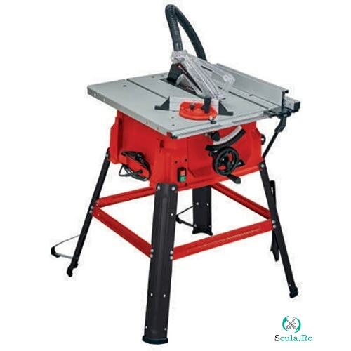 Einhell Ferastrau circular cu masa Einhell TC-TS 2025 3 eco, 1800W, 5000 RPM, 250x30 mm diametru disc, 85 mm inaltimea maxima de taiere la 90 grade, Rosu-Negru la 887.30 lei ron