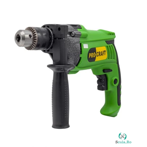 Bormasina Procraft PS980, 710W, 2800RPM, Percutie, Variator de viteza