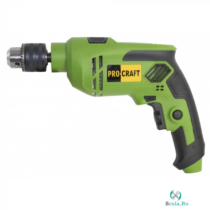 BORMASINA CU PERCUTIE PROCRAFT PS1000, 1000W, 13MM, 2800RPM la 169.00 lei ron