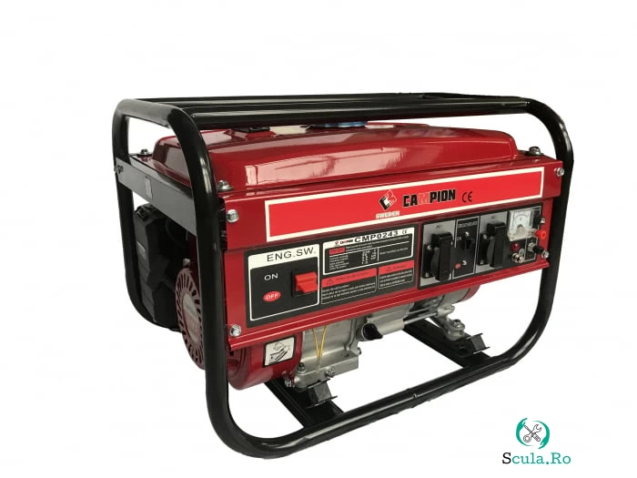 Generator electric pe benzina Campion CMP0243, 3.0KW, Rosu Negru la 1,880.00 lei ron